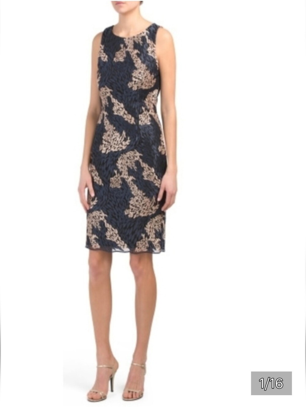 Ivanka Trump Lace Overlay Cocktail Dress